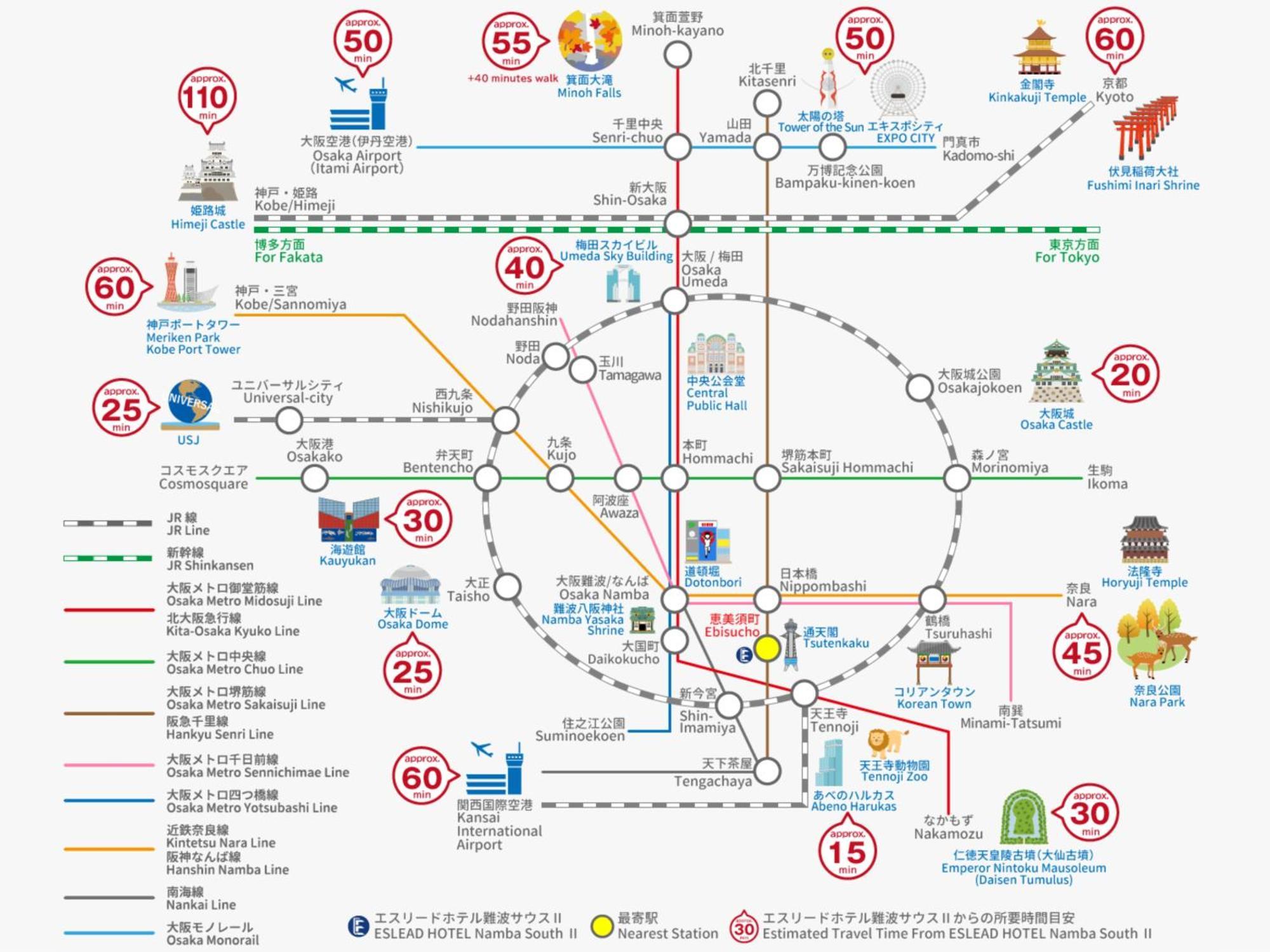 Eslead Hotel Namba South Ⅱ 大阪 外观 照片